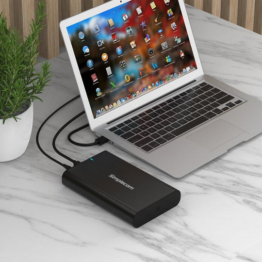 Buy Simplecom SE331 Aluminium 3.5'' SATA to USB-C External Hard Drive Enclosure USB 3.2 Gen1 5Gbps discounted | Products On Sale Australia