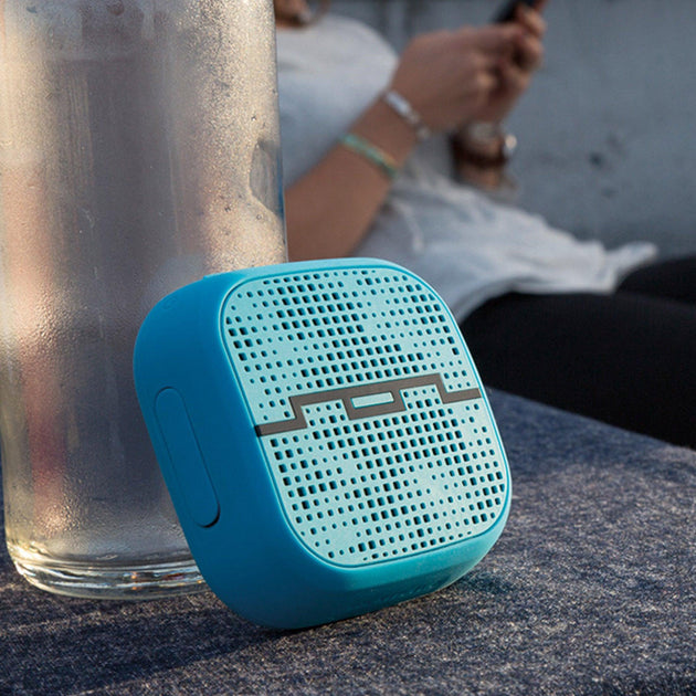 Buy SOL Republic 9cm Punk Portable Bike Pocket Shower Bluetooth Speaker/Aux Blue discounted | Products On Sale Australia