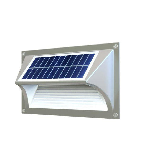 Buy Solar Step Light – Warm White with Silver Case discounted | Products On Sale Australia