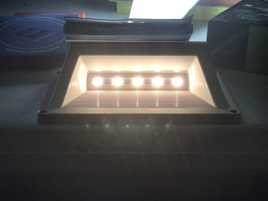 Buy Solar Step Light – Warm White with Silver Case discounted | Products On Sale Australia