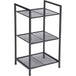 Buy SONGMICS Bathroom Shelf 3-Tier Storage Rack with Adjustable Shelf Black discounted | Products On Sale Australia