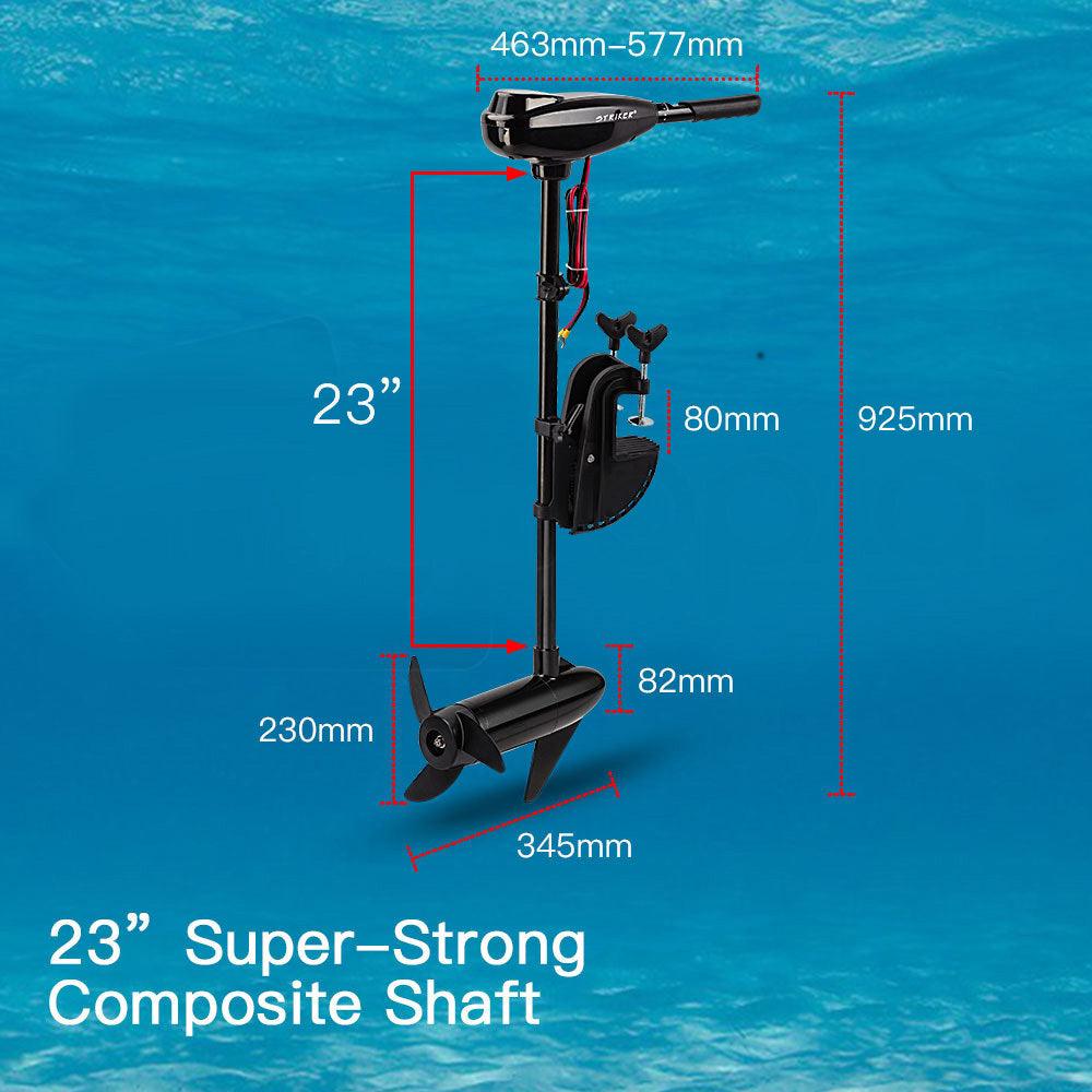 Buy Striker 90LBS Electric Trolling Motor Inflatable Boat Outboard Fishing Marine discounted | Products On Sale Australia