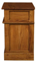 Buy Tasmania 1 Solid Door 1 Drawer Bedside (Light Pecan) discounted | Products On Sale Australia