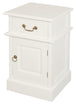 Buy Tasmania 1 Solid Door 1 Drawer Bedside (White) discounted | Products On Sale Australia