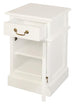 Buy Tasmania 1 Solid Door 1 Drawer Bedside (White) discounted | Products On Sale Australia