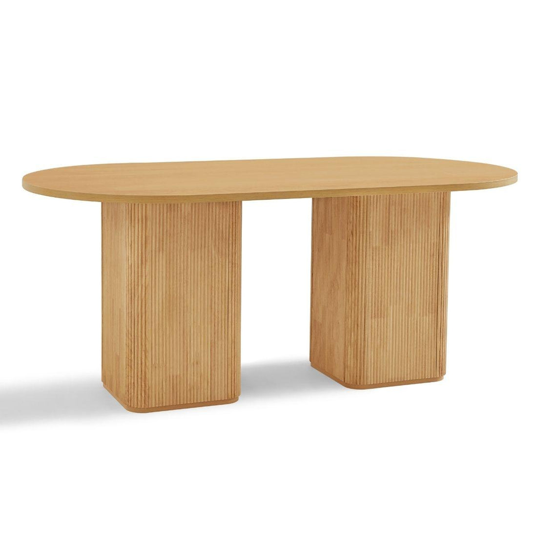 Buy Tate 6 Seater Column Dining Table in Natural discounted | Products On Sale Australia