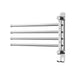 Buy Towel Rail Rack Holder 4 Bars Wall Mounted Stainless Steel Swivel Hanging Hook discounted | Products On Sale Australia