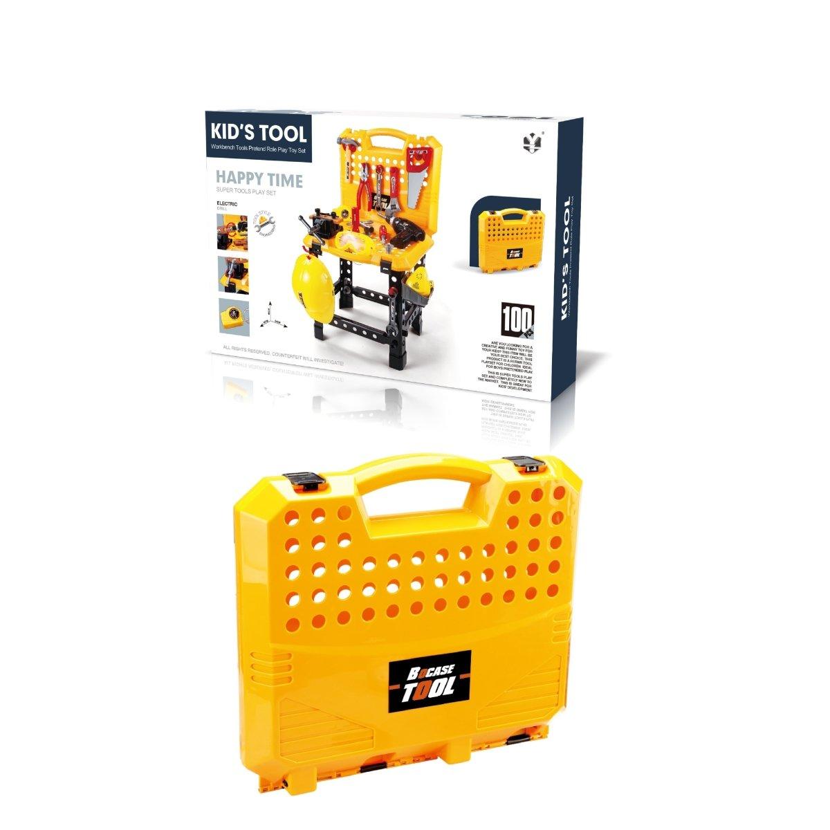 Buy Toy Power Workbench, Kids Power Tool Bench Construction Set with Tools and Electric Drill discounted | Products On Sale Australia