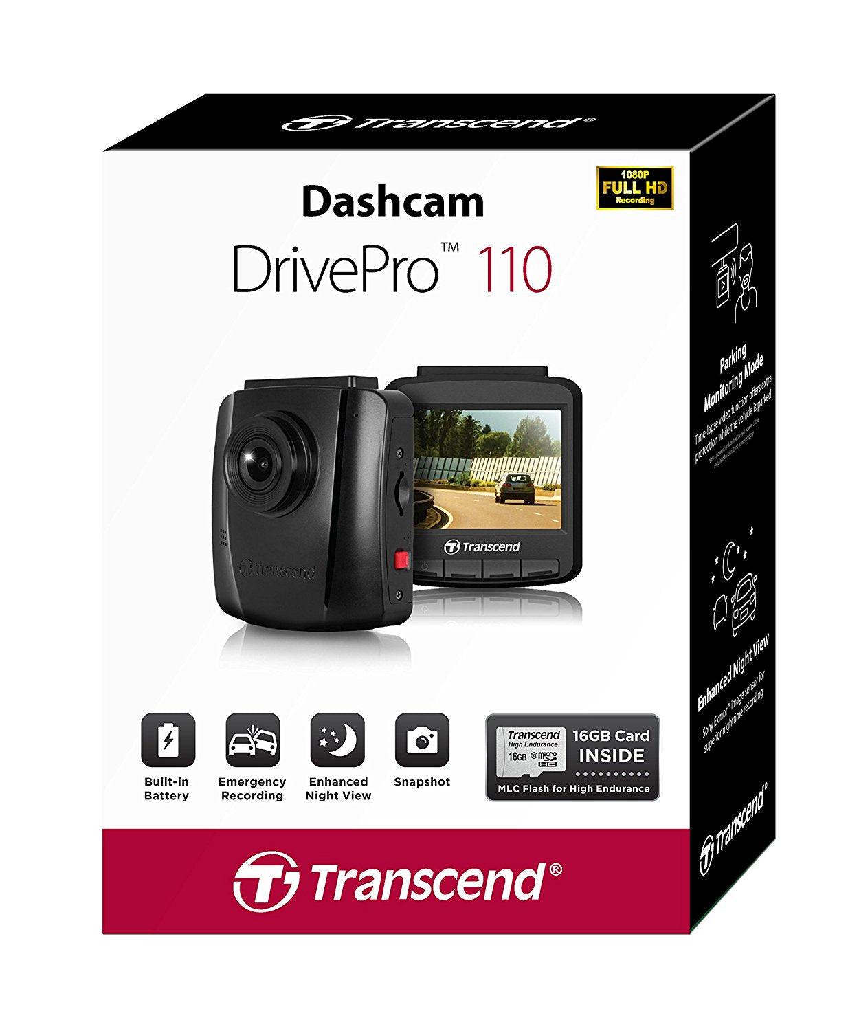 Buy Transcend 16G DrivePro 110, 2.4" LCD, with Suction Mount discounted | Products On Sale Australia