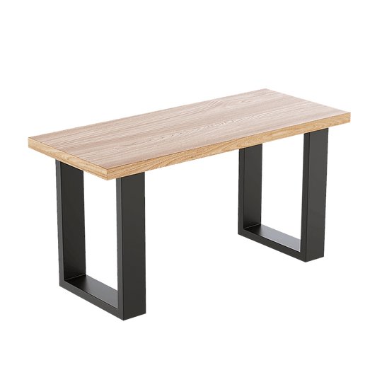 Buy Trapezoid-Shaped Table Bench Desk Legs Retro Industrial Design Fully Welded - Black discounted | Products On Sale Australia