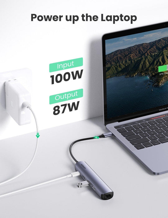 Buy UGREEN 10919 Ultra Slim 5-in-1 USB C Hub discounted | Products On Sale Australia