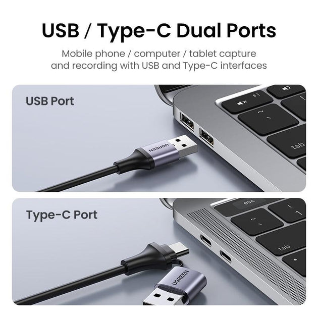 Buy UGREEN 40189 USB-C to HDMI 2 in 1 HD Video Capture Card discounted | Products On Sale Australia