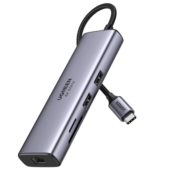 Buy UGREEN 60515 USB-C to HDMI/Ethernet Adapter with Card Reader discounted | Products On Sale Australia