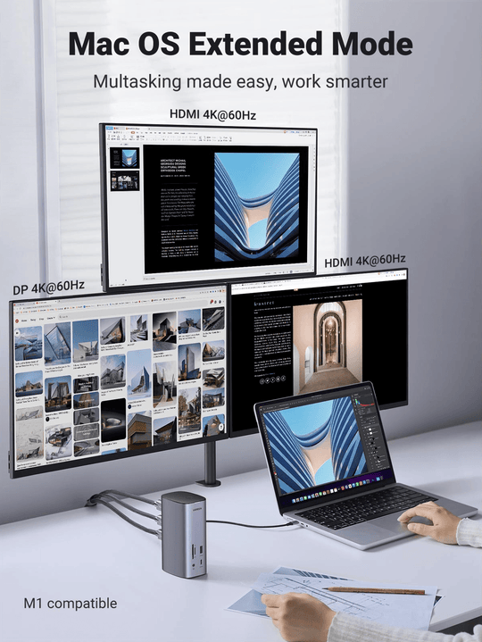 Buy UGREEN 90325 13-in-1 USB-C Triple Display Docking Station discounted | Products On Sale Australia