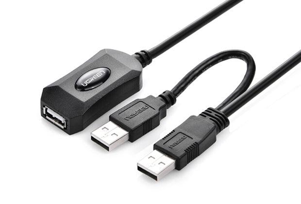 Buy UGREEN USB 2.0 Active Extension Cable 10M with USB Power 5M (20214) discounted | Products On Sale Australia