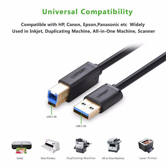 Buy UGREEN USB 3.0 A Male to B Male Cable 2M (10372) discounted | Products On Sale Australia