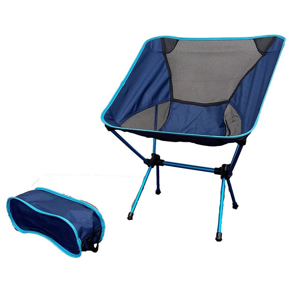 Buy Ultralight Aluminum Alloy Folding Camping Camp Chair Outdoor Hiking Patio Backpacking Blue discounted | Products On Sale Australia