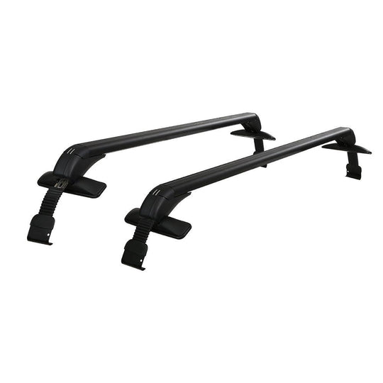 Buy Universal Car Roof Rack Cross Bars 90cm Aluminium Adjustable Lockable 45kg Clamps discounted | Products On Sale Australia