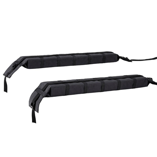 Buy Universal Soft Car Roof Rack 116cm Kayak Luggage Carrier Adjustable Strap Black discounted | Products On Sale Australia