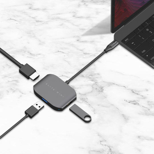 Buy USB-C Multi-port Adapter (HDMI + USB 3.0 + USB 2.0)- Space Grey, Aluminium Design discounted | Products On Sale Australia