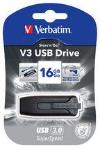 Buy VERBATIM 16GB V3 USB3.0 Grey Store\'n\'Go V3; Rectractable discounted | Products On Sale Australia