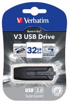 Buy VERBATIM 32GB V3 USB3.0 Grey Store\'n\'Go V3; Retractable discounted | Products On Sale Australia