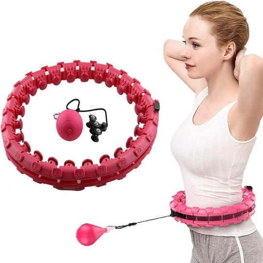 Buy VERPEAK Weighted Hula Hoop with 26 Detachable Knots (Pink) discounted | Products On Sale Australia