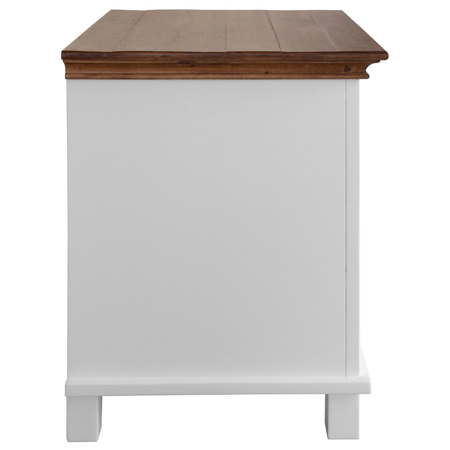 Virginia Set of 2 Bedside Nightstand 3 Drawers Storage Cabinet Side Table -White Products On Sale Australia | Furniture > Bedroom Category