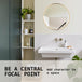 Buy Wall Mirror Round Aluminum Frame Bathroom 60cm GOLD discounted | Products On Sale Australia