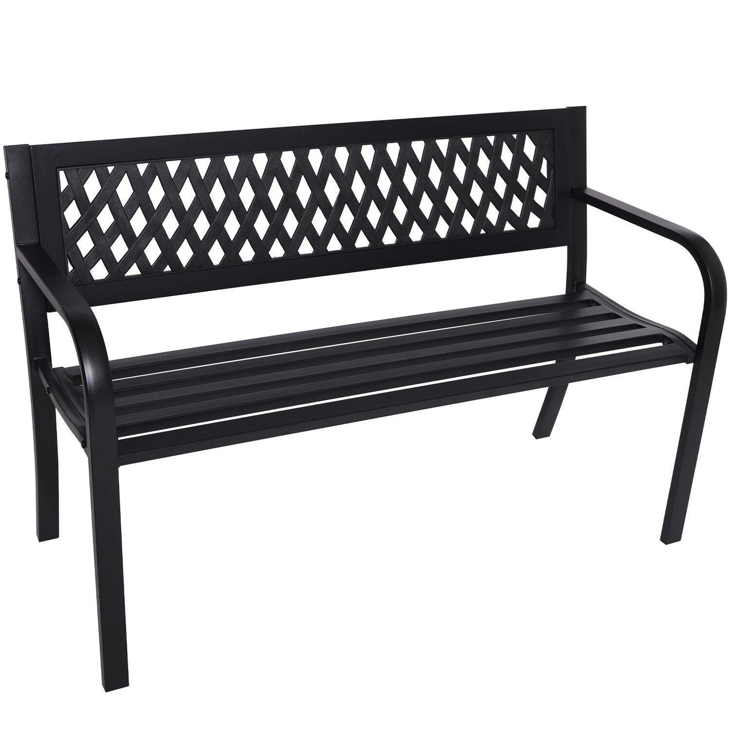 Buy Wallaroo Steel Outdoor Garden Bench - Lattice discounted | Products On Sale Australia