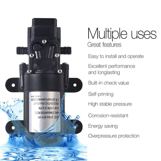 Buy Water Pump 12V Pressure Shower 4.3L/Min discounted | Products On Sale Australia