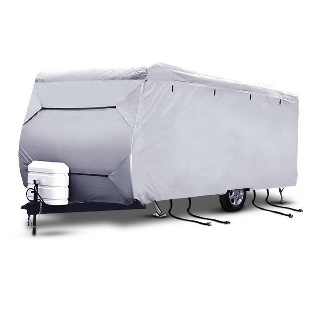 Buy Weisshorn 18-20ft Caravan Cover Campervan 4 Layer UV Water Resistant discounted | Products On Sale Australia