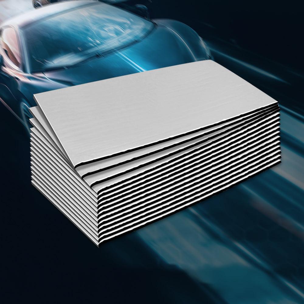 Buy Weisshorn Butyl Car Sound Deadener Deadening Insulation Material with Application Roller 32CM X 50CM X 24pcs discounted | Products On Sale Australia