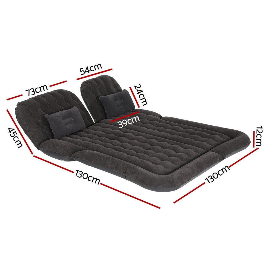 Buy Weisshorn Car Mattress 175x130 Inflatable SUV Back Seat Camping Bed Black discounted | Products On Sale Australia