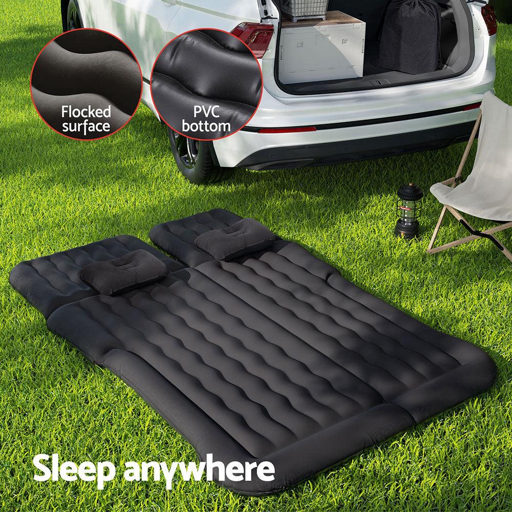 Buy Weisshorn Car Mattress 175x130 Inflatable SUV Back Seat Camping Bed Black discounted | Products On Sale Australia