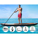 Buy Weisshorn Stand Up Paddle Board 11ft Inflatable SUP Surfboard Paddleboard Kayak Surf Red discounted | Products On Sale Australia