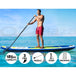 Buy Weisshorn Stand Up Paddle Board 11ft Inflatable SUP Surfboard Paddleboard Kayak Surf Yellow discounted | Products On Sale Australia