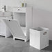 Buy White Bathroom Cabinet with Laundry Basket and Drawer discounted | Products On Sale Australia