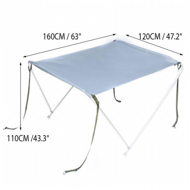 Buy White Boat Foldable Anti-UV Tent Sunshade Awning Bimini Top Canopy Cover discounted | Products On Sale Australia