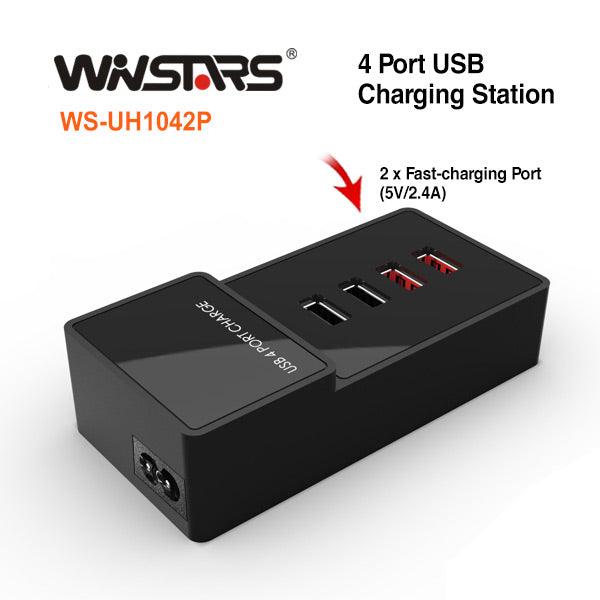 Buy Winstars USB 4-Port Charging Station (WS-UH1042P) discounted | Products On Sale Australia