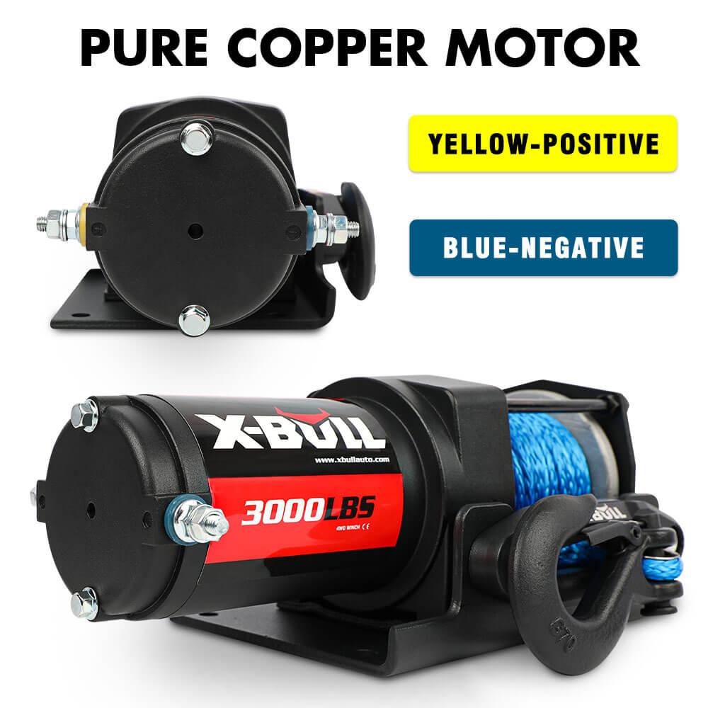 Buy X-BULL 12V Electric Winch 3000LB ATV Winch Boat Trailer Winch Synthetic Rope discounted | Products On Sale Australia