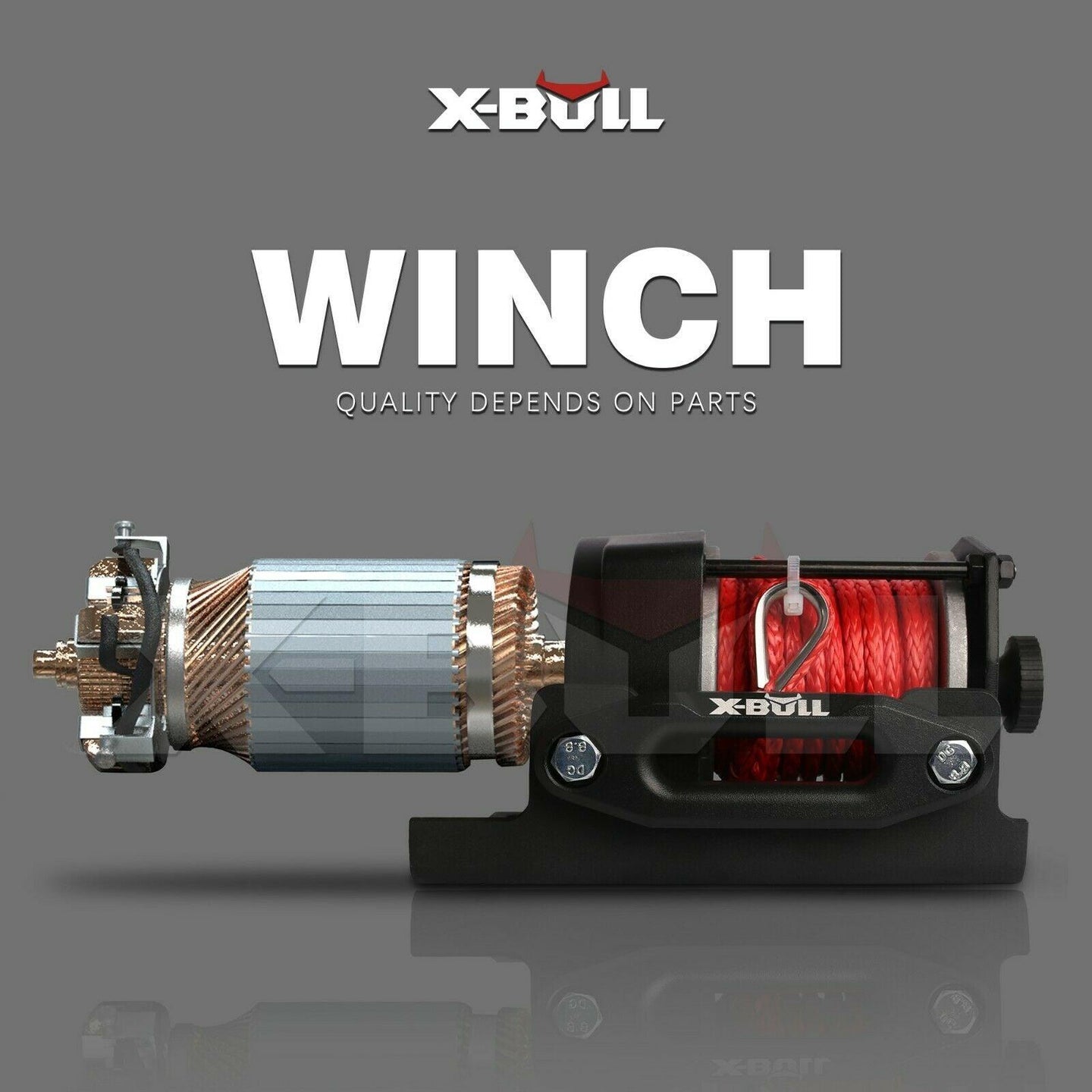 Buy X-BULL 12V Electric Winch Boat 3000LBS Synthetic Rope Wireless Remote ATV 4WD 2 Units discounted | Products On Sale Australia