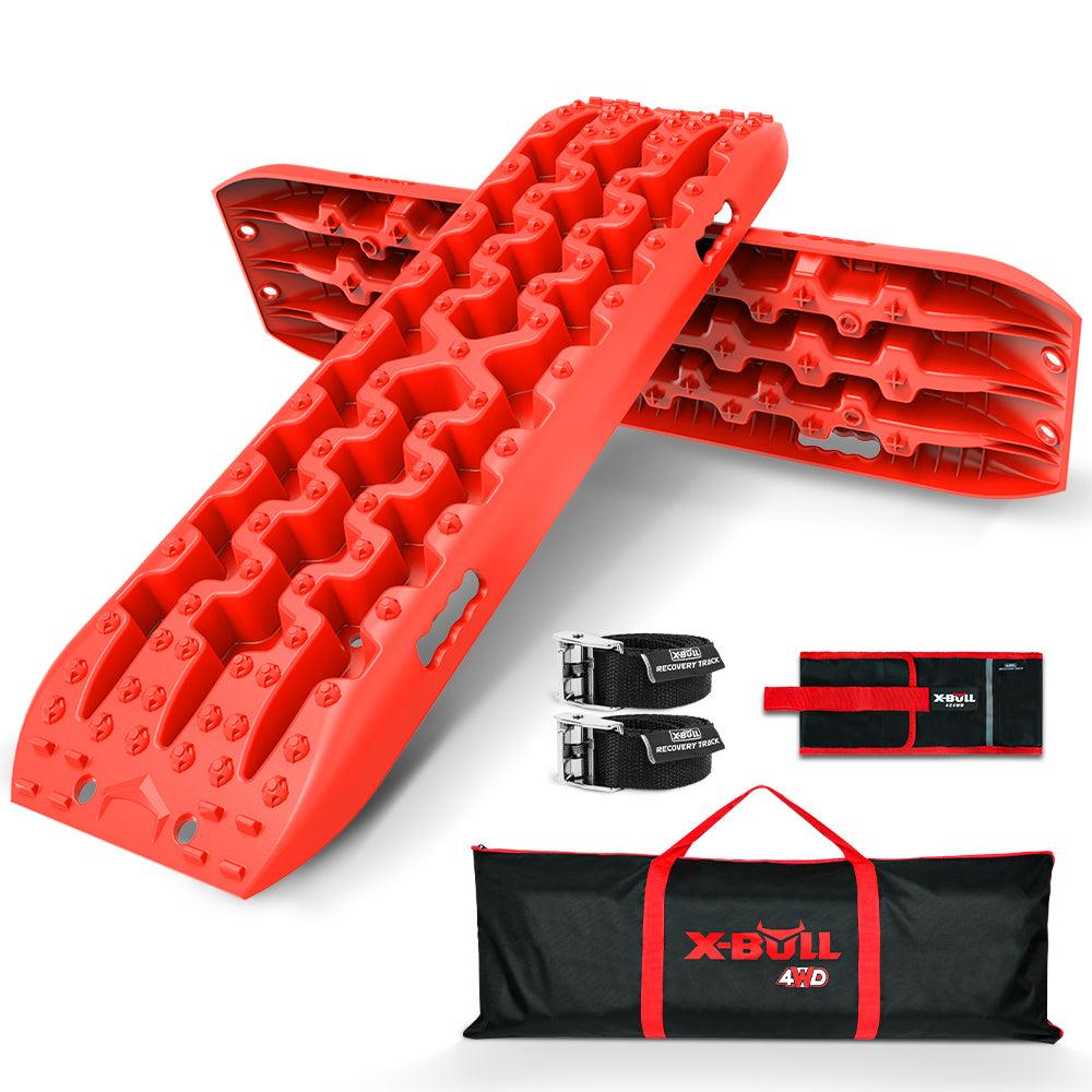 Buy X-BULL 2PCS Recovery Tracks Boards Snow Mud Truck 4WD With Carry bag Red discounted | Products On Sale Australia