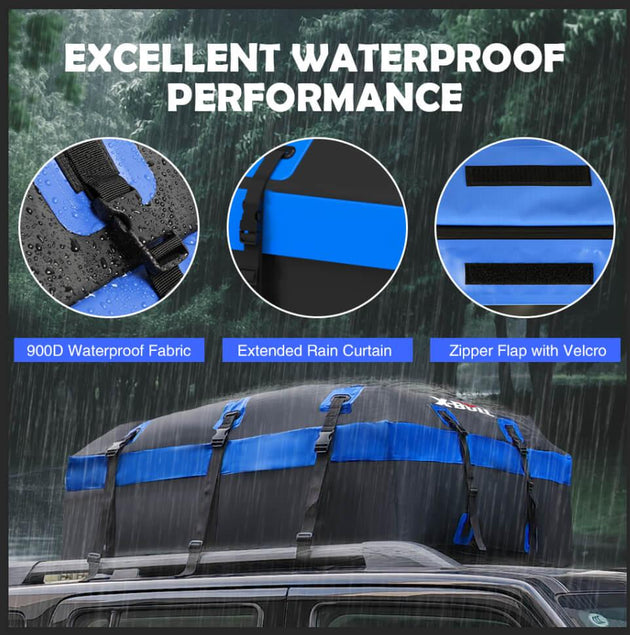 Buy X-BULL Car Roof Cargo Bag Rooftop Cargo Carrier 100% Waterproof Top Luggage Bag for All Vehicles discounted | Products On Sale Australia