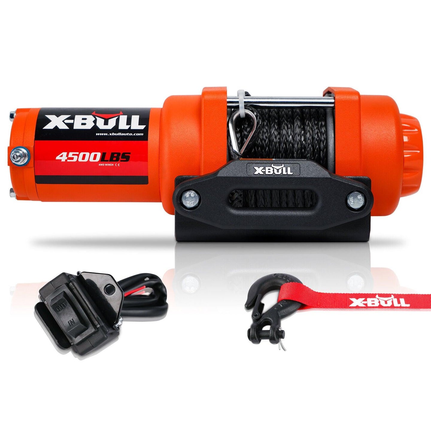 Buy X-BULL Electric Winch 12v Synthetic Rope 4500LBS Wireless Remote ATV UTV 2041KG discounted | Products On Sale Australia