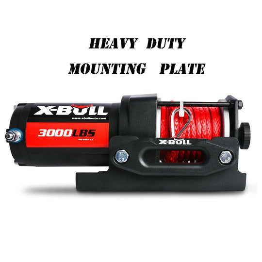 Buy X-BULL Electric Winch 12V Wireless 3000lbs/1360kg Synthetic Rope BOAT ATV 4WD discounted | Products On Sale Australia