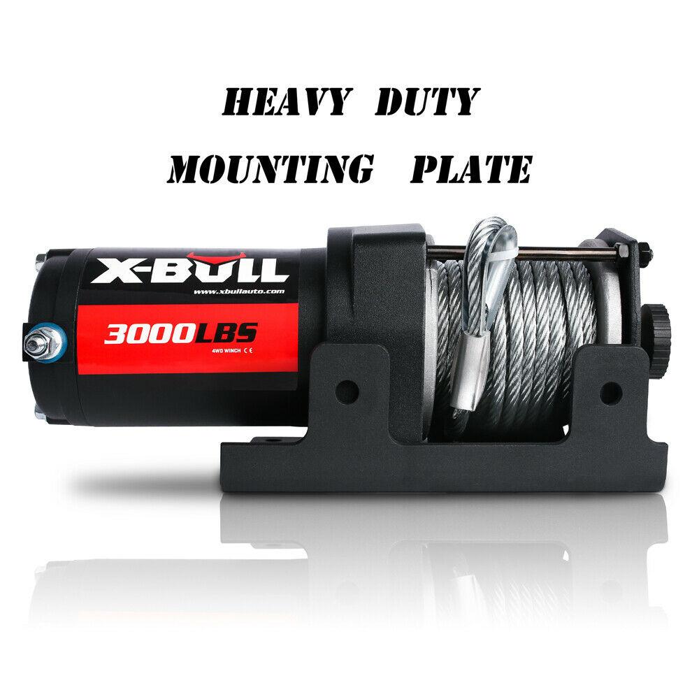 Buy X-BULL Electric Winch 3000lbs/1360kg Wireless 12V Steel Cable ATV 4WD BOAT 4X4 discounted | Products On Sale Australia