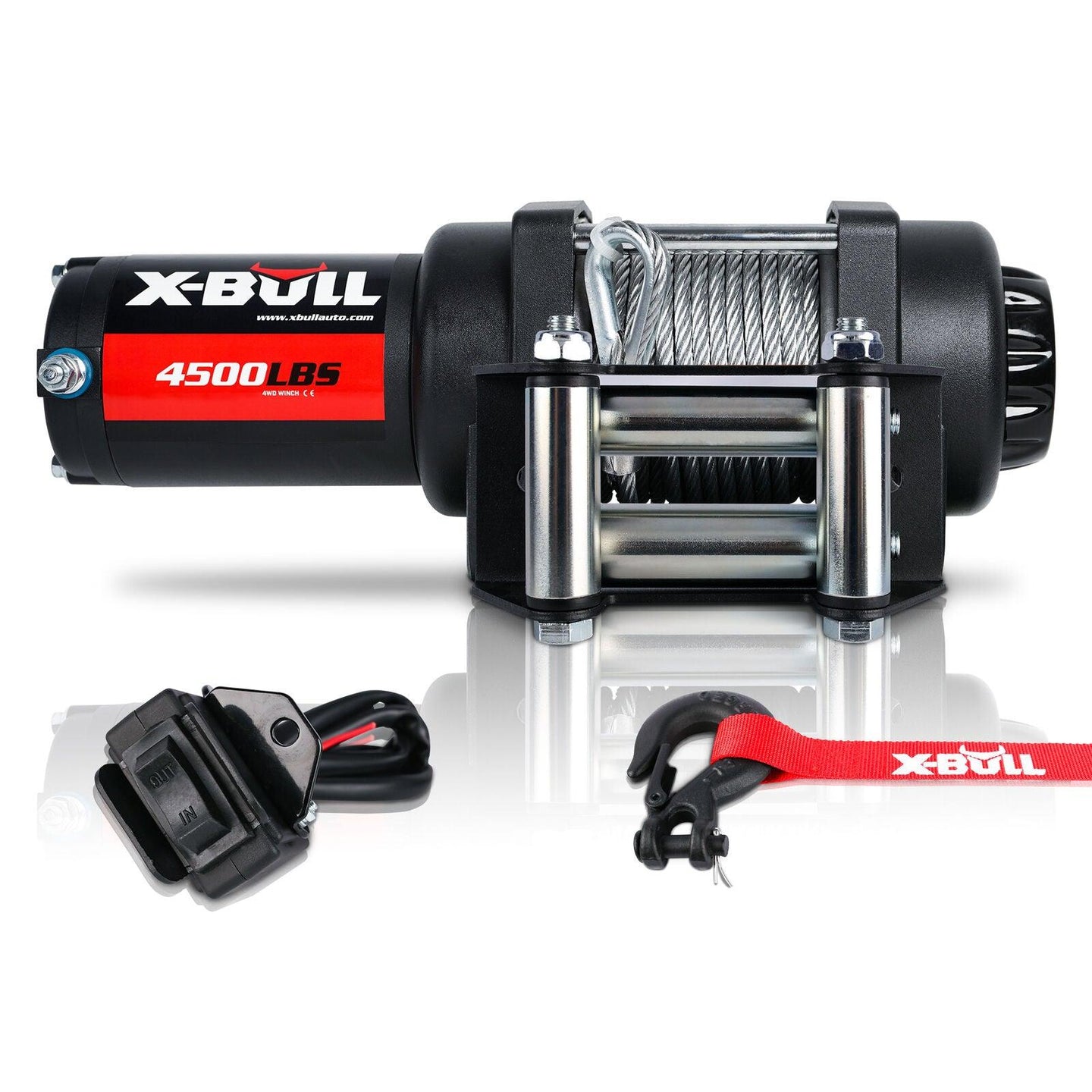 Buy X-BULL Electric Winch 4500LBS/2041KG Steel Cable Wireless Remote Boat ATV 4WD discounted | Products On Sale Australia