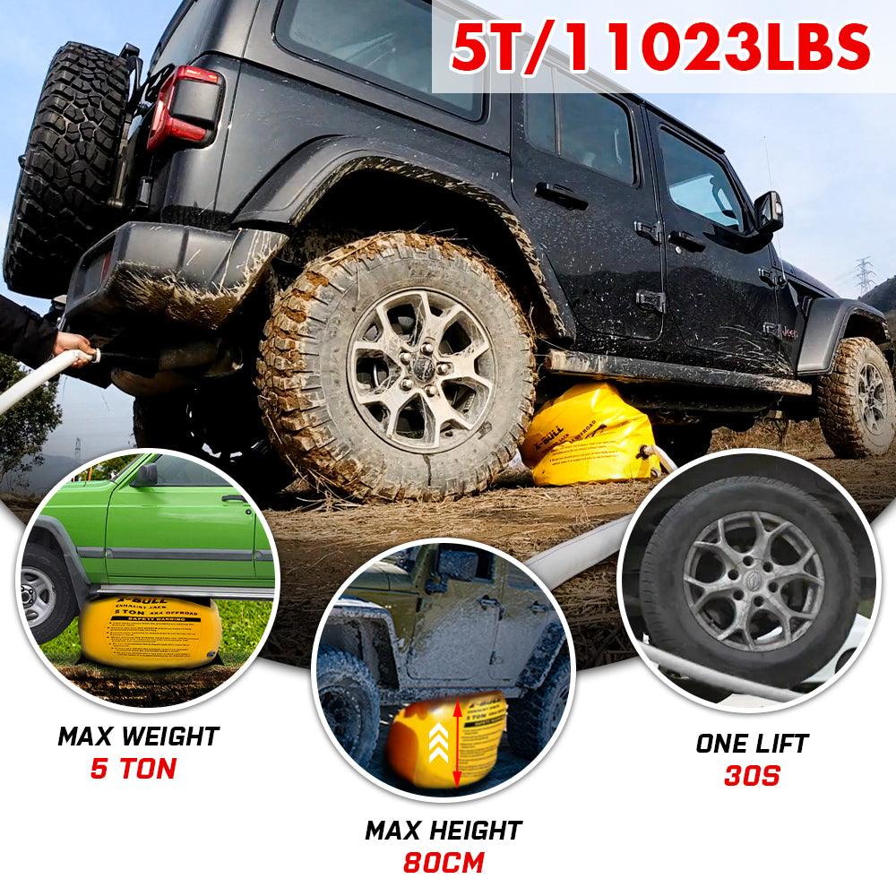 Buy X-BULL Exhaust Jack Air Jack Rescue Kit/ 2PCS Recovery Tracks Boards 4x4 4WD Gen2.0 discounted | Products On Sale Australia