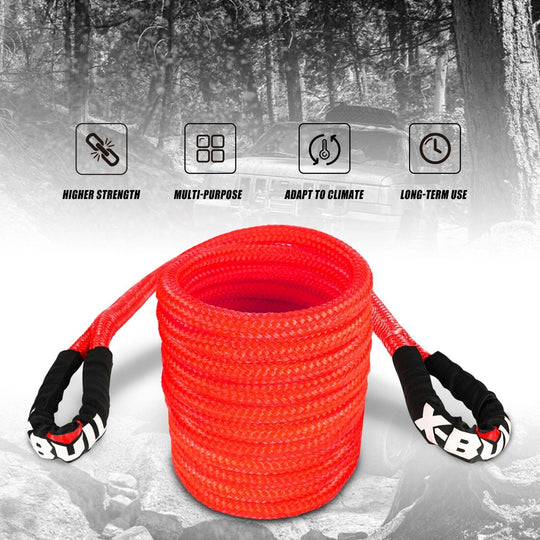 Buy X-BULL Kinetic Rope 22mm x 9m Snatch Strap Recovery Kit Dyneema Tow Winch discounted | Products On Sale Australia